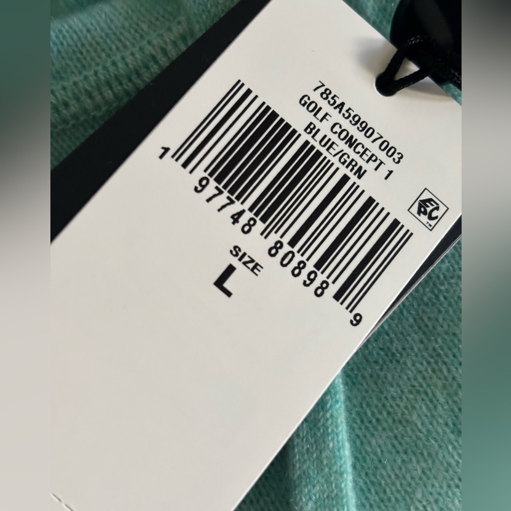 Ralph Lauren RLX Cashmere Light Blue/ Green Men's Sweater Hoodie - Picture 7 of 16